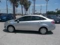 2014 Ingot Silver Ford Fiesta S Sedan  photo #2