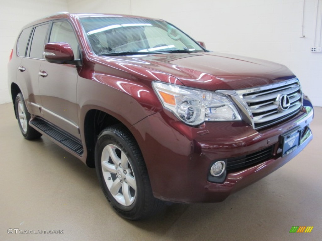 2011 GX 460 - Claret Red Pearl / Sepia/Auburn Bubinga photo #1