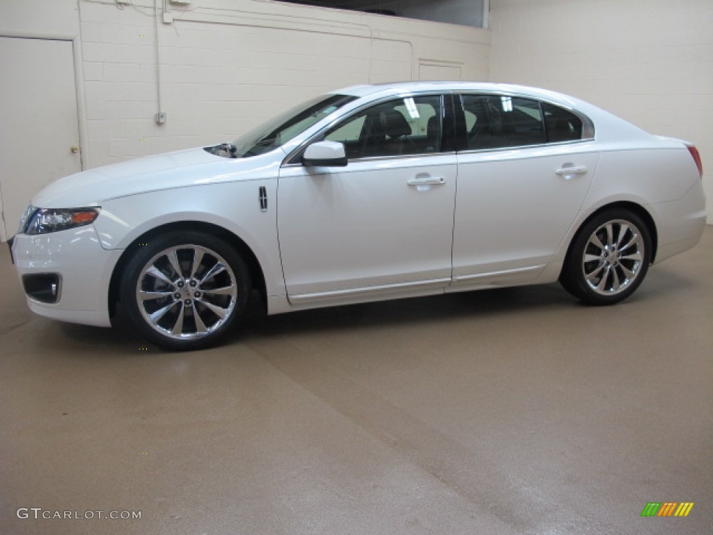 White Platinum Metallic Tri-Coat 2010 Lincoln MKS EcoBoost AWD Exterior Photo #83911753