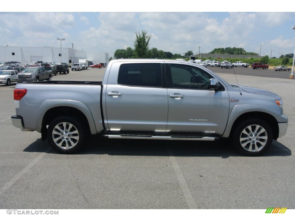 2010 Tundra Limited CrewMax 4x4 - Silver Sky Metallic / Black photo #6