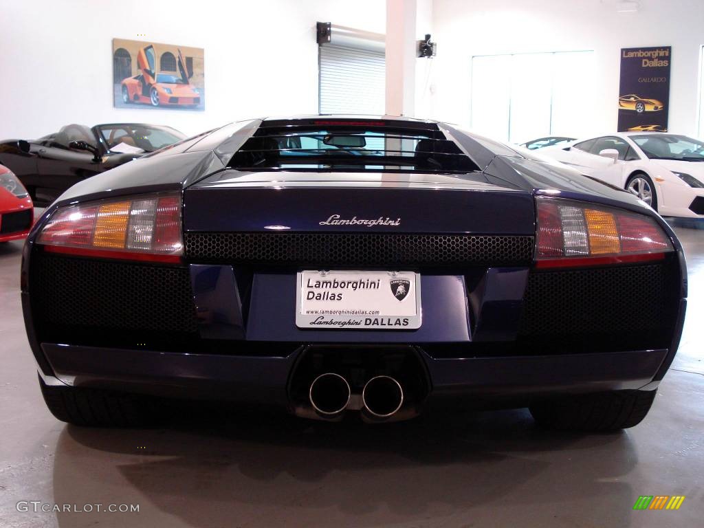 2002 Murcielago Coupe - Blu Scuro (Dark Blue) / White photo #23