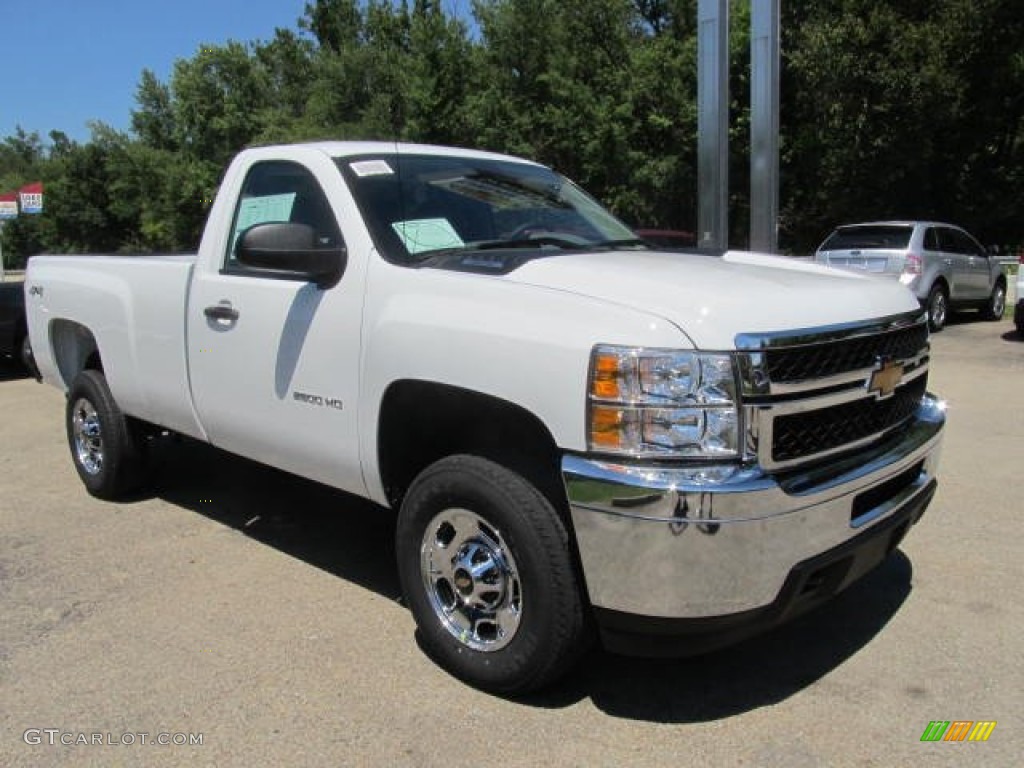 Summit White 2014 Chevrolet Silverado 2500HD WT Regular Cab 4x4 Exterior Photo #83914900