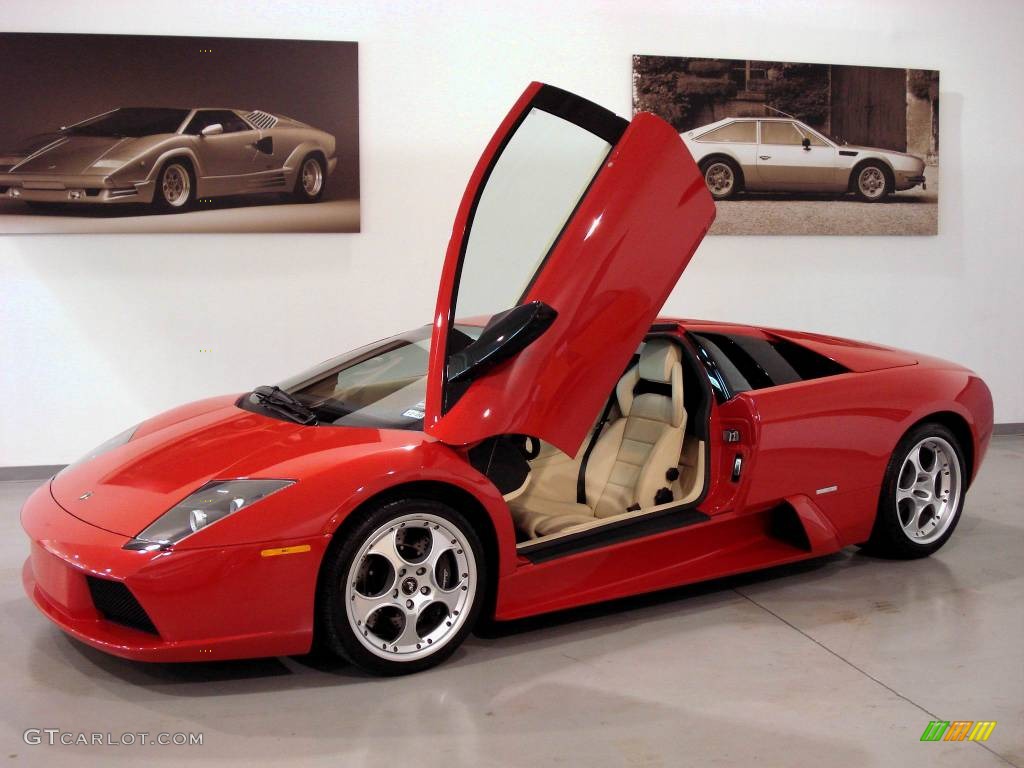 2004 Murcielago Coupe - Rosso Andromeda (Red) / Avorio Lilium photo #1