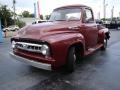 Front 3/4 View of 1953 F100 Pickup Truck