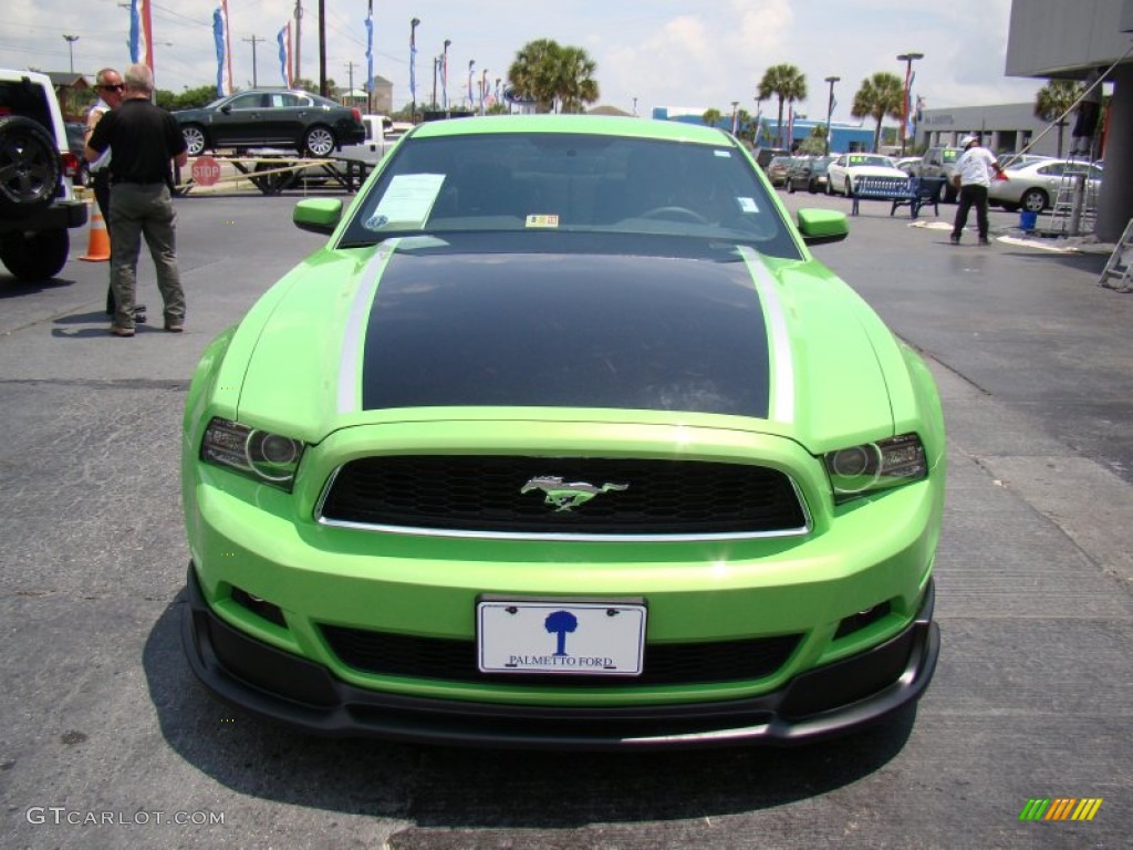 2013 Mustang V6 Premium Coupe - Gotta Have It Green / Charcoal Black photo #3