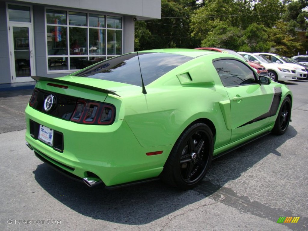 2013 Mustang V6 Premium Coupe - Gotta Have It Green / Charcoal Black photo #7