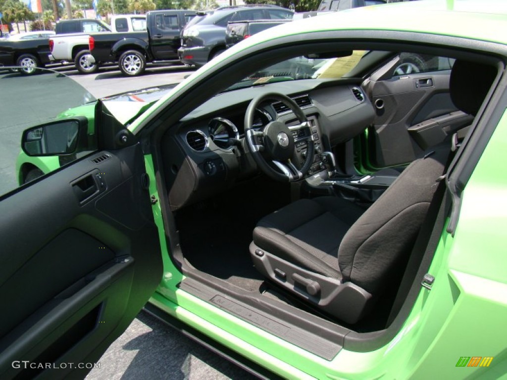 2013 Mustang V6 Premium Coupe - Gotta Have It Green / Charcoal Black photo #8