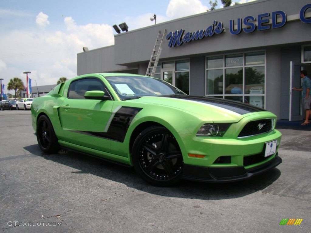 2013 Mustang V6 Premium Coupe - Gotta Have It Green / Charcoal Black photo #21