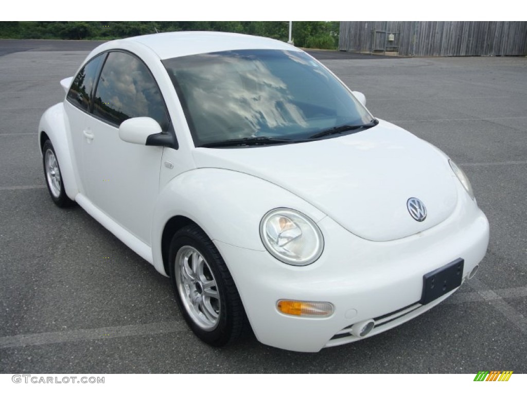 2001 New Beetle GLS Coupe - Cool White / Light Grey photo #1