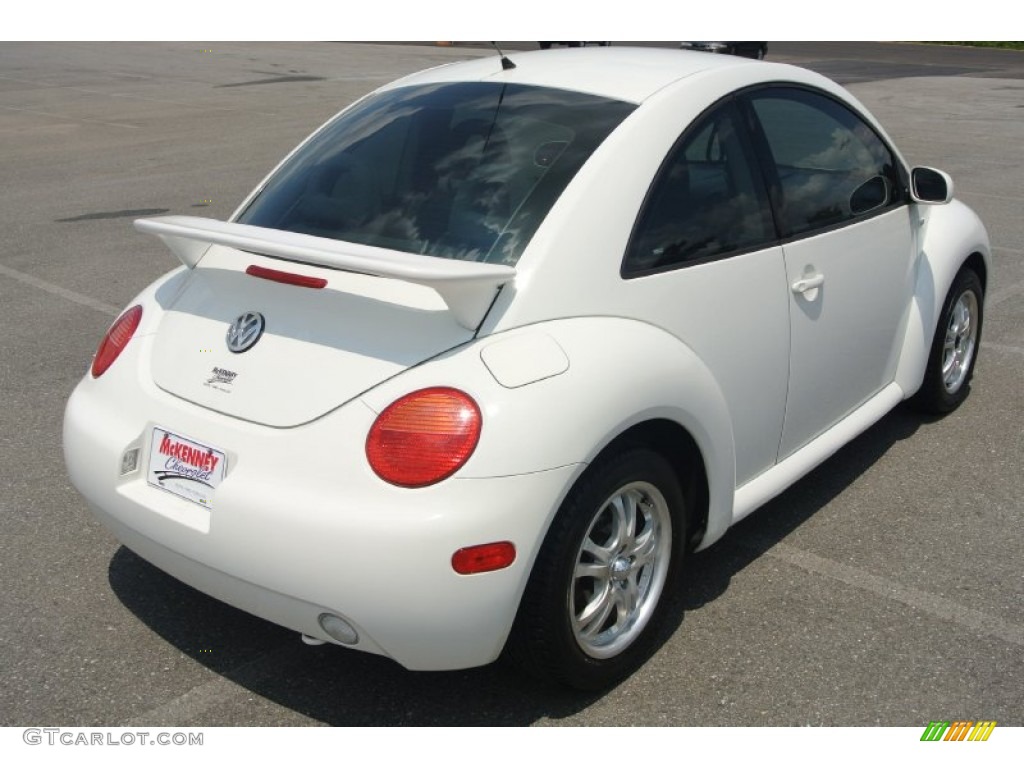 2001 New Beetle GLS Coupe - Cool White / Light Grey photo #5