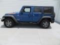 2010 Deep Water Blue Pearl Jeep Wrangler Unlimited Mountain Edition 4x4  photo #6