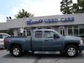 2010 Blue Granite Metallic Chevrolet Silverado 1500 LT Extended Cab 4x4  photo #1