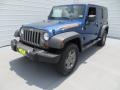 2010 Deep Water Blue Pearl Jeep Wrangler Unlimited Mountain Edition 4x4  photo #7