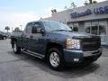 2010 Blue Granite Metallic Chevrolet Silverado 1500 LT Extended Cab 4x4  photo #2