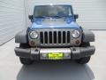 2010 Deep Water Blue Pearl Jeep Wrangler Unlimited Mountain Edition 4x4  photo #8