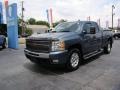 2010 Blue Granite Metallic Chevrolet Silverado 1500 LT Extended Cab 4x4  photo #4