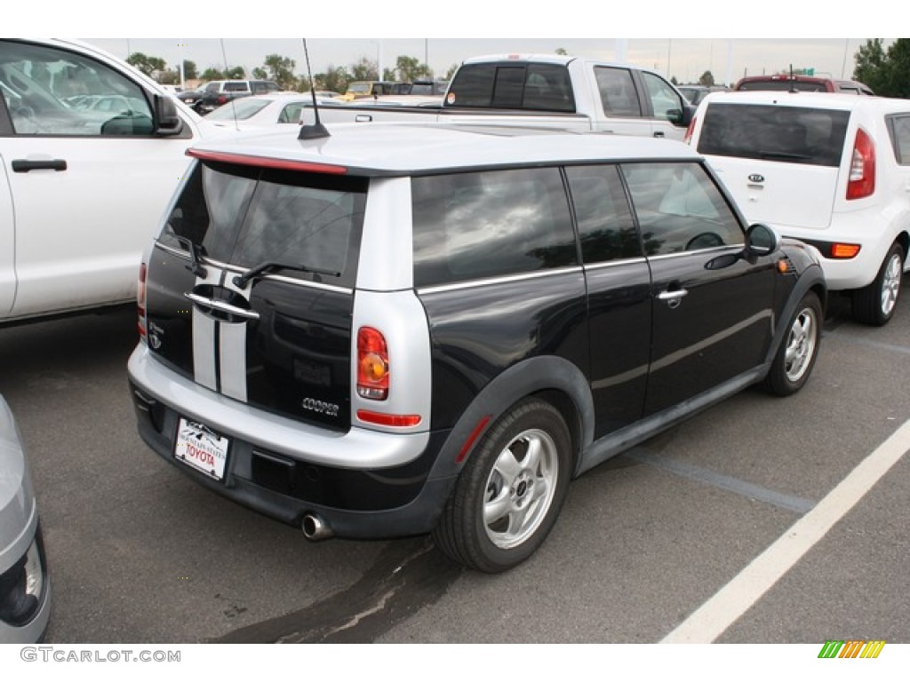 2008 Cooper Clubman - Astro Black Metallic / Grey/Black photo #2