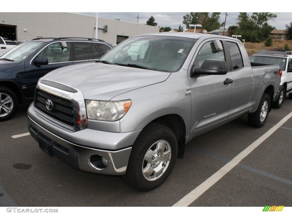 2007 Tundra SR5 Double Cab 4x4 - Silver Sky Metallic / Graphite Gray photo #4