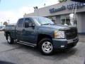 2010 Blue Granite Metallic Chevrolet Silverado 1500 LT Extended Cab 4x4  photo #23