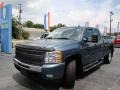 2010 Blue Granite Metallic Chevrolet Silverado 1500 LT Extended Cab 4x4  photo #25