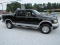 2003 Black Ford F150 Lariat SuperCrew 4x4  photo #2