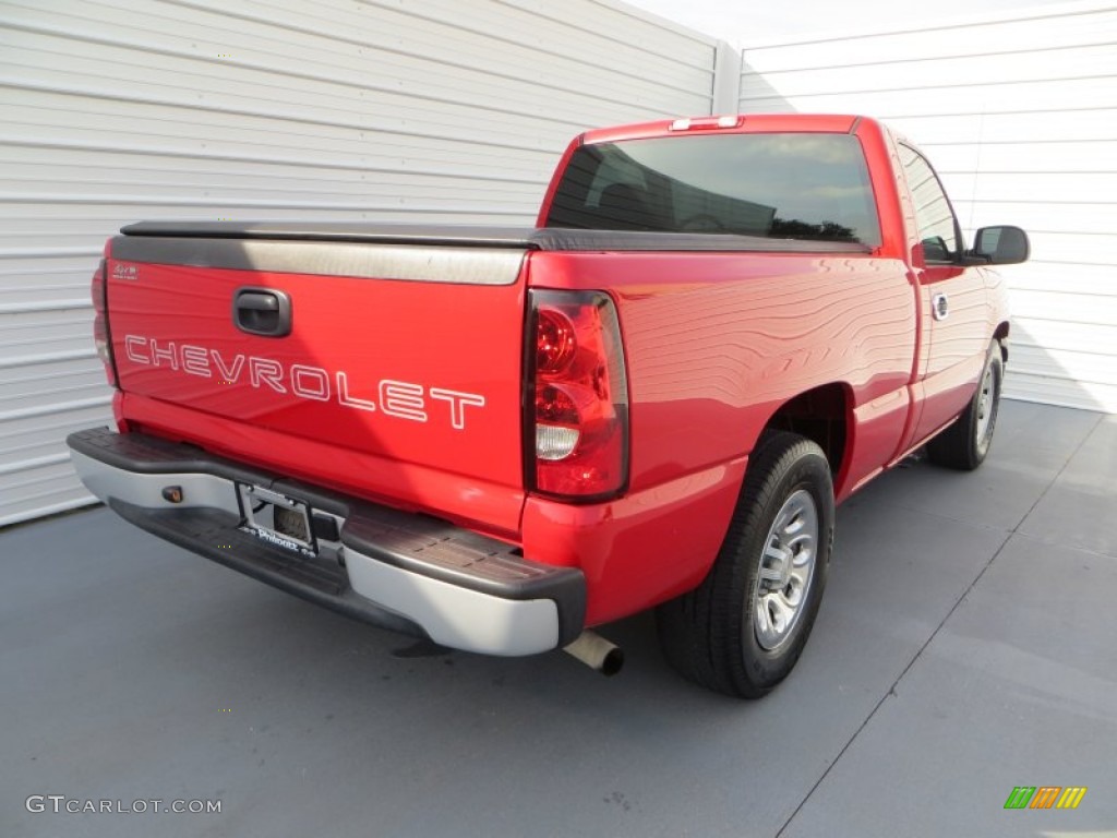 2007 Silverado 1500 Classic LS Regular Cab - Victory Red / Dark Charcoal photo #4