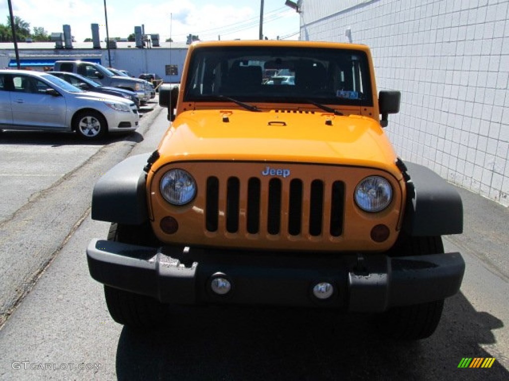 2012 Wrangler Sport S 4x4 - Dozer Yellow / Black photo #3