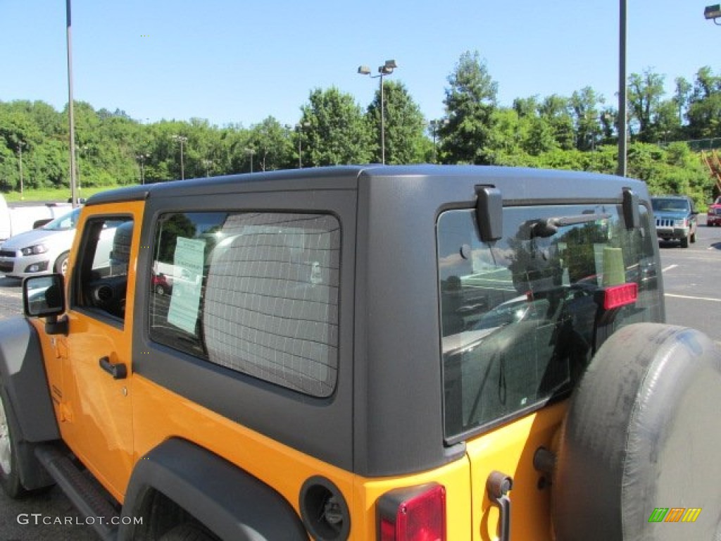 2012 Wrangler Sport S 4x4 - Dozer Yellow / Black photo #5