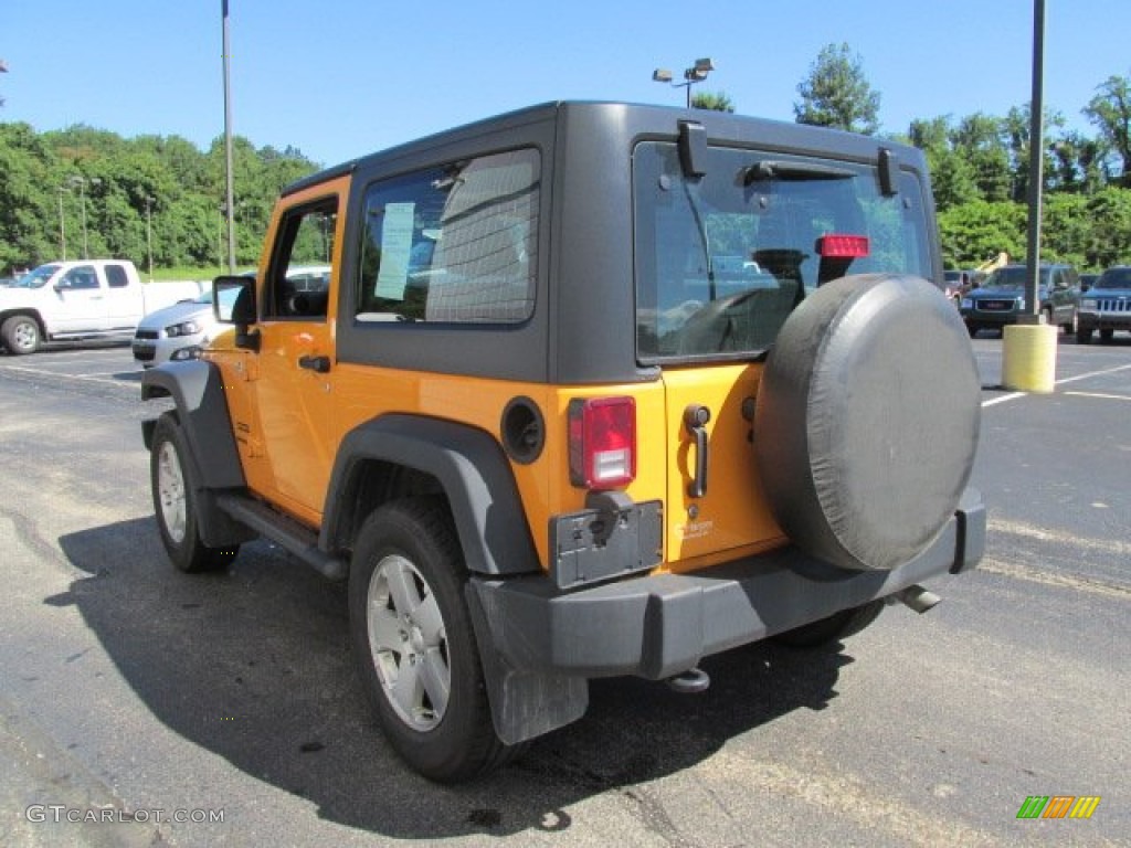 2012 Wrangler Sport S 4x4 - Dozer Yellow / Black photo #7