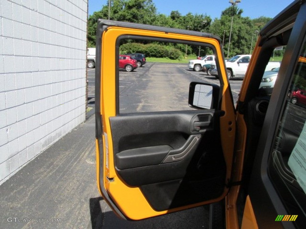 2012 Wrangler Sport S 4x4 - Dozer Yellow / Black photo #12
