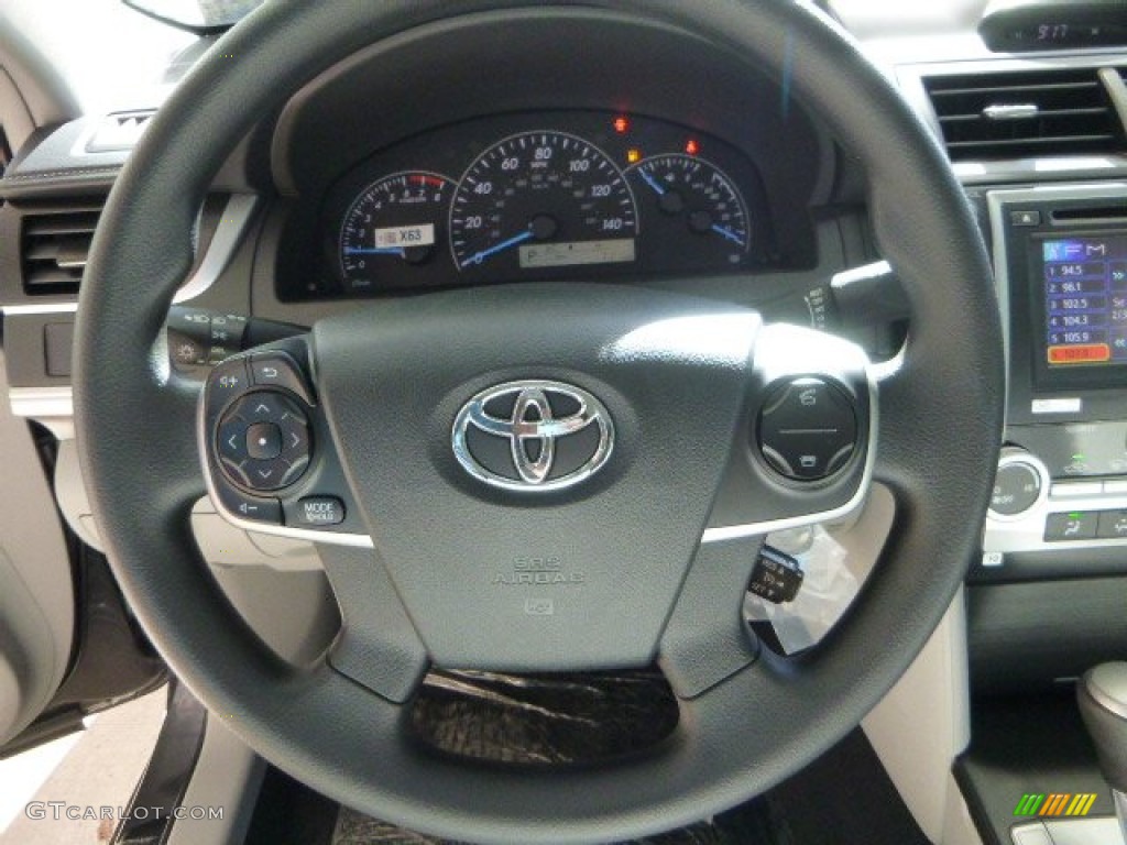 2013 Camry L - Magnetic Gray Metallic / Ash photo #17