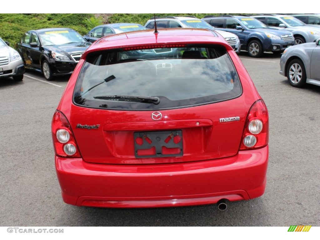 2003 Protege 5 Wagon - Classic Red / Gray photo #7