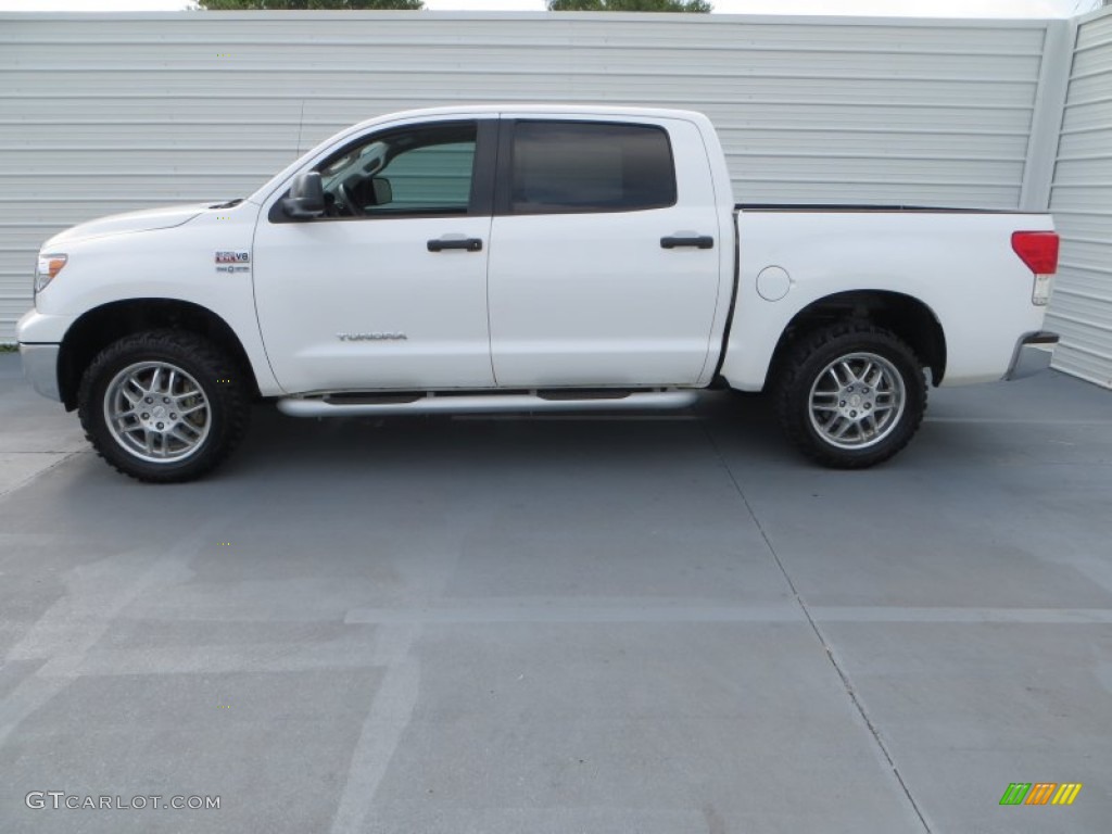 2011 Tundra CrewMax 4x4 - Super White / Graphite Gray photo #6