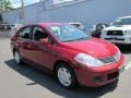 2008 Red Alert Nissan Versa 1.8 S Sedan  photo #2