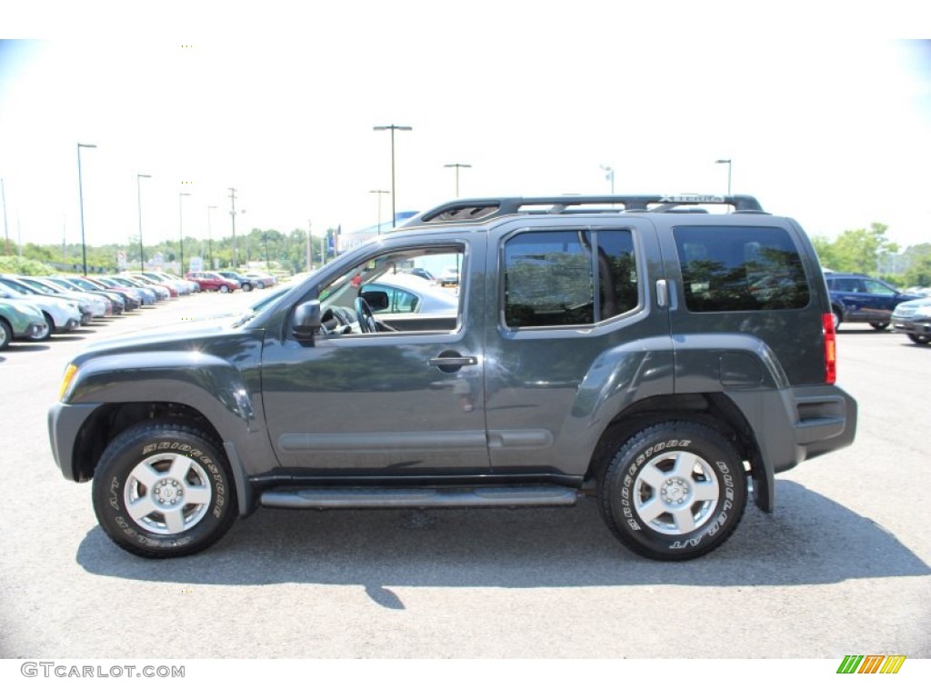 2005 Xterra S 4x4 - Night Armor Pearl / Steel/Graphite photo #11