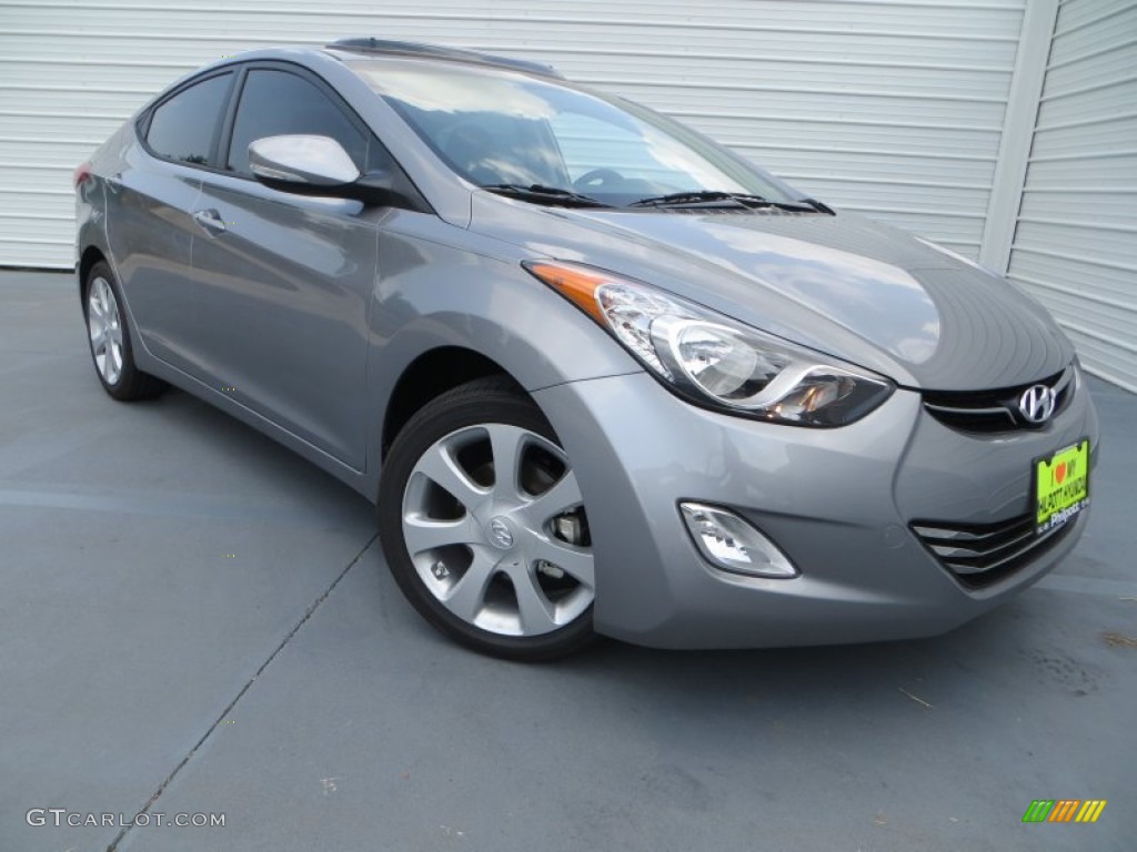 2013 Elantra Limited - Titanium Gray Metallic / Gray photo #2