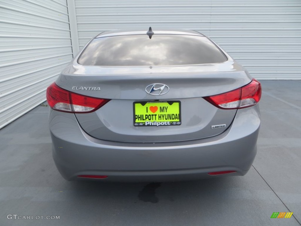 2013 Elantra Limited - Titanium Gray Metallic / Gray photo #5