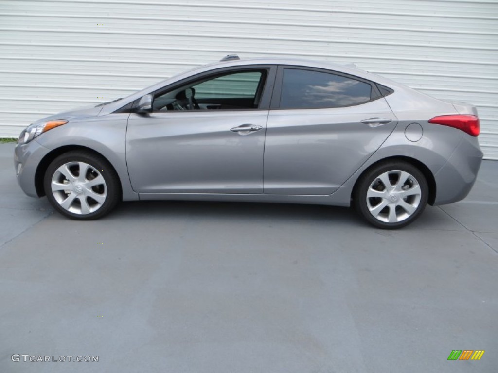 2013 Elantra Limited - Titanium Gray Metallic / Gray photo #6