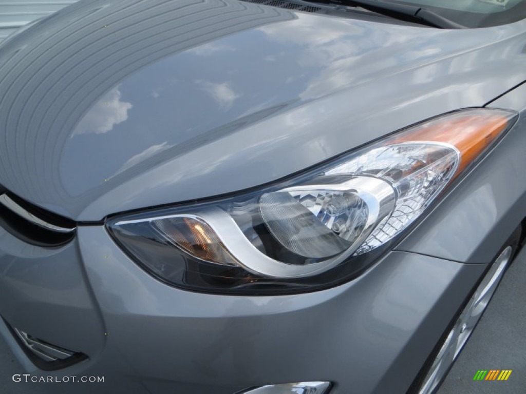 2013 Elantra Limited - Titanium Gray Metallic / Gray photo #9