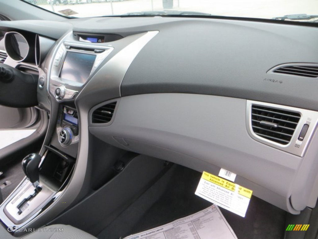 2013 Elantra Limited - Titanium Gray Metallic / Gray photo #16