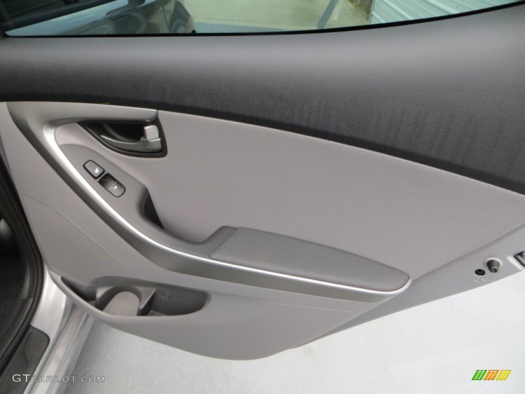 2013 Elantra Limited - Titanium Gray Metallic / Gray photo #18