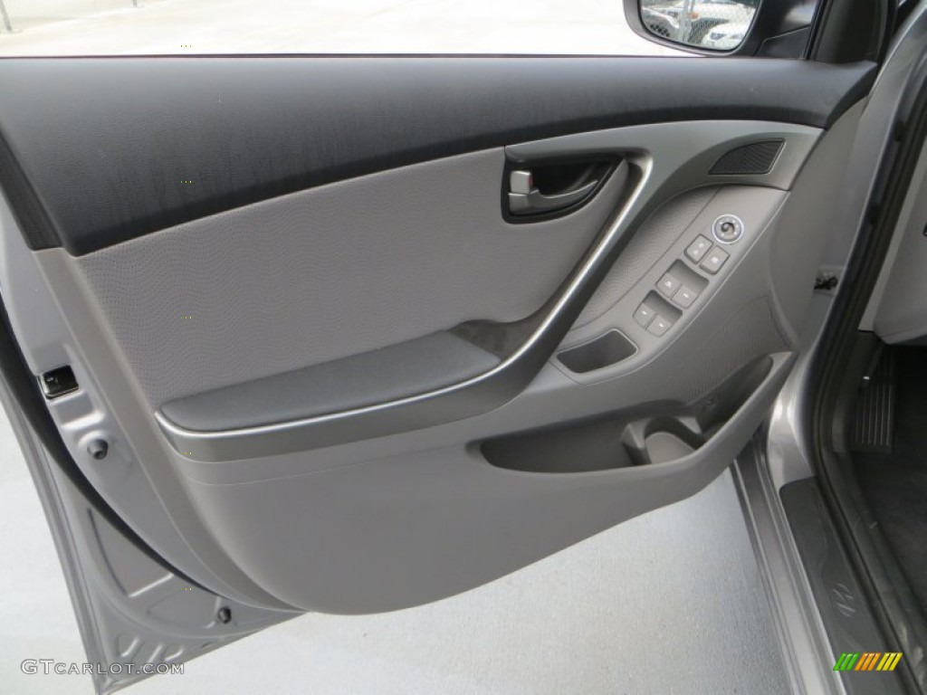 2013 Elantra Limited - Titanium Gray Metallic / Gray photo #20