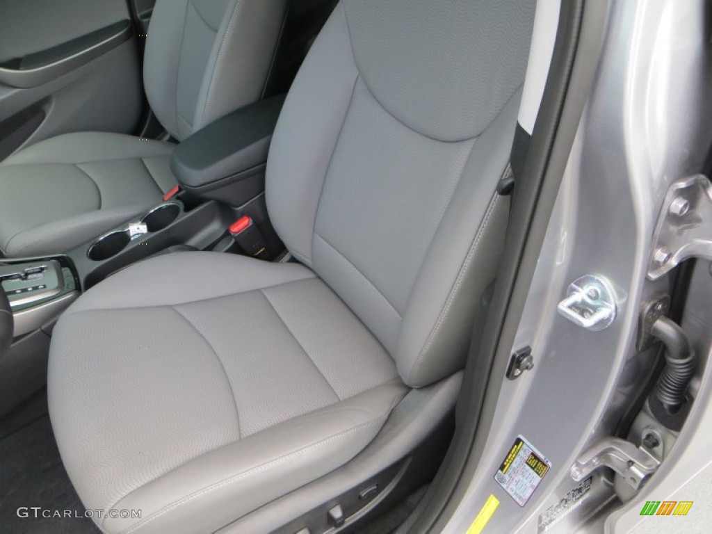 2013 Elantra Limited - Titanium Gray Metallic / Gray photo #22