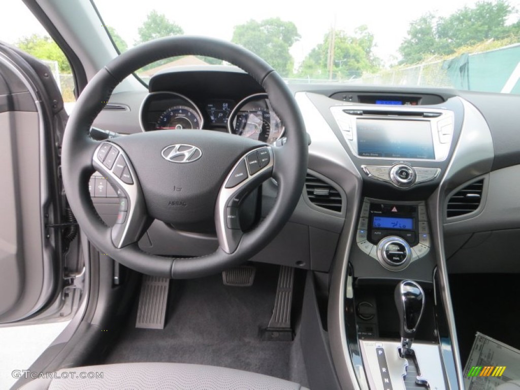 2013 Elantra Limited - Titanium Gray Metallic / Gray photo #25