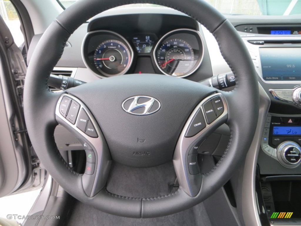 2013 Elantra Limited - Titanium Gray Metallic / Gray photo #29