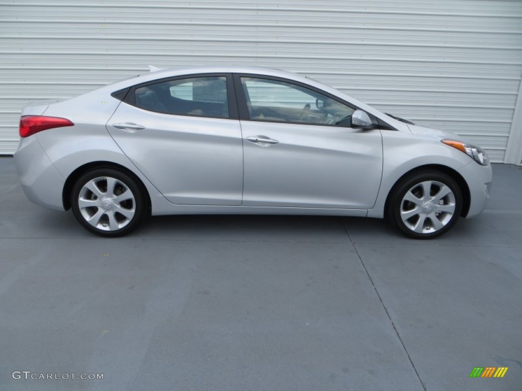 2013 Elantra Limited - Shimmering Air Silver / Gray photo #3