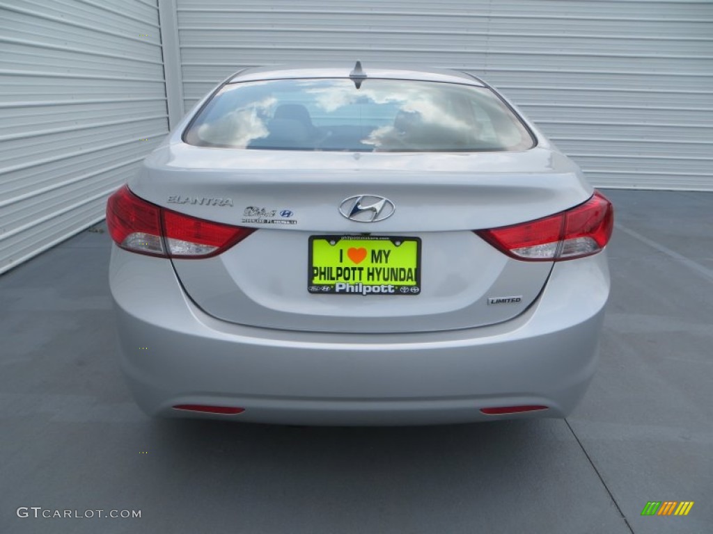 2013 Elantra Limited - Shimmering Air Silver / Gray photo #5