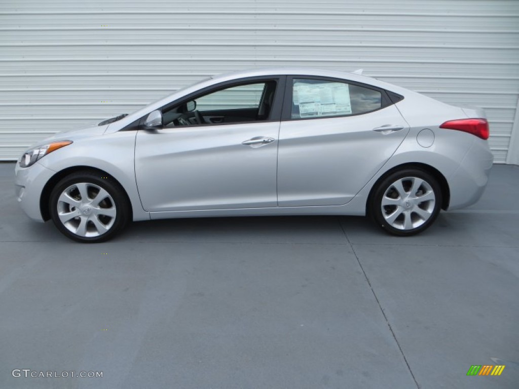 2013 Elantra Limited - Shimmering Air Silver / Gray photo #6