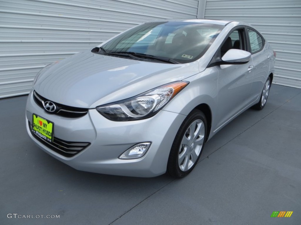2013 Elantra Limited - Shimmering Air Silver / Gray photo #7