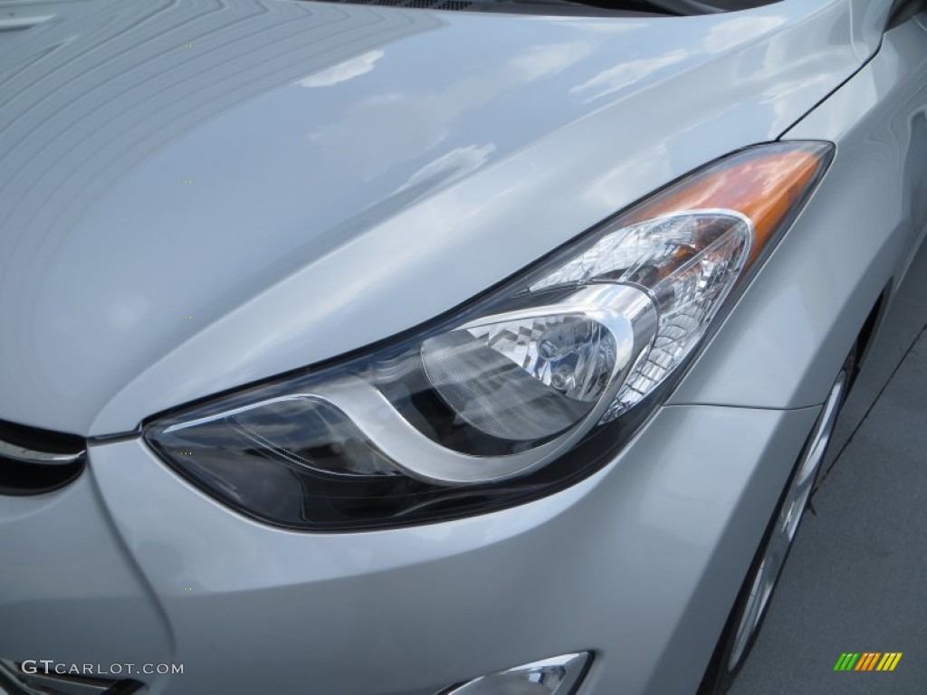 2013 Elantra Limited - Shimmering Air Silver / Gray photo #9